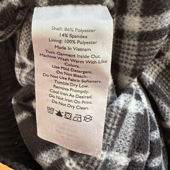 Eddie Bauer Flannel Lined Black Pants size 12 Woman - Picture 7 of 14